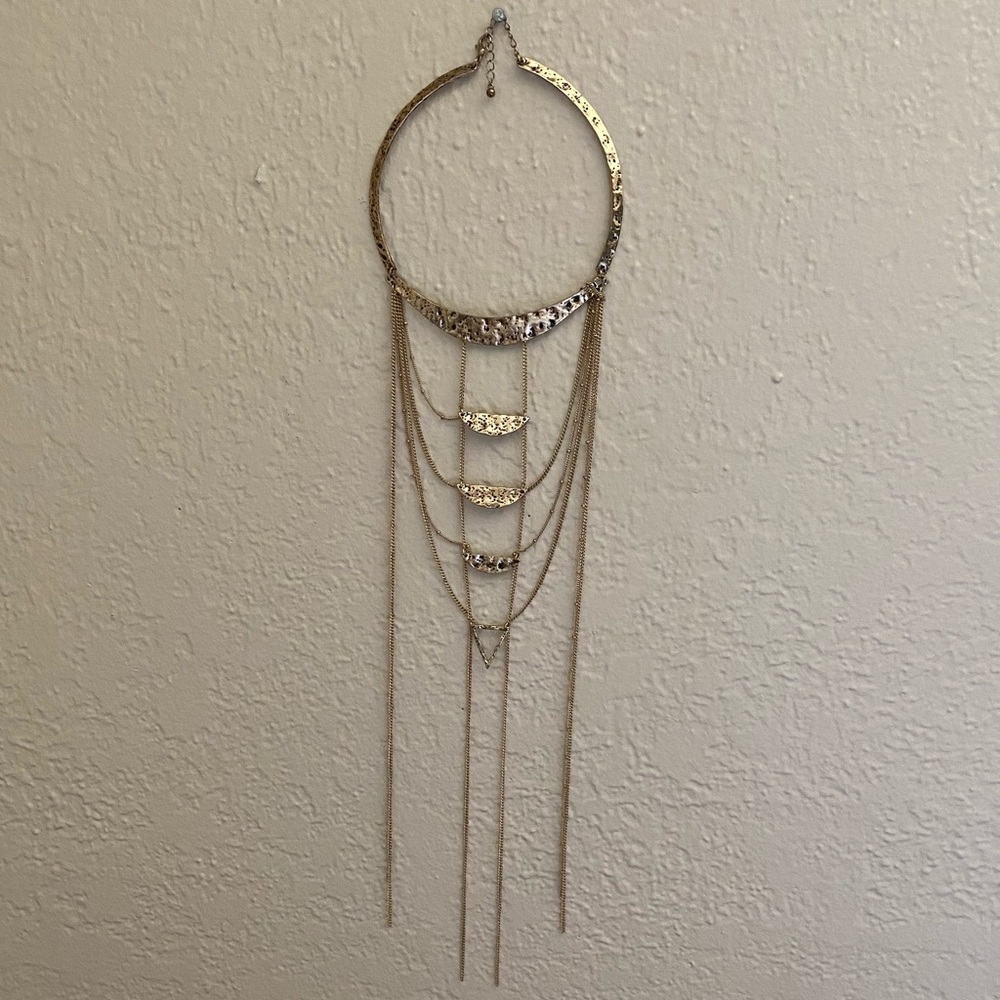 Long Layered Boho Tribal Necklace